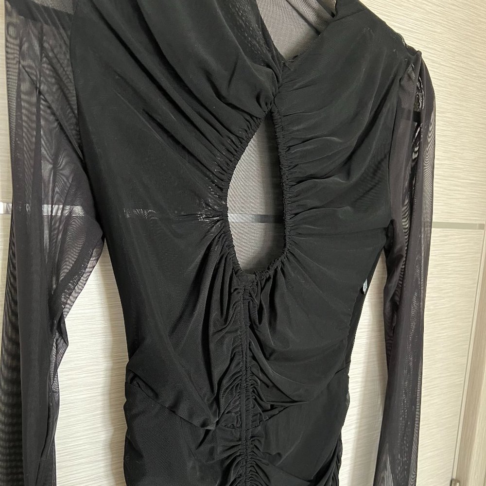 House of CB Black sheer dress